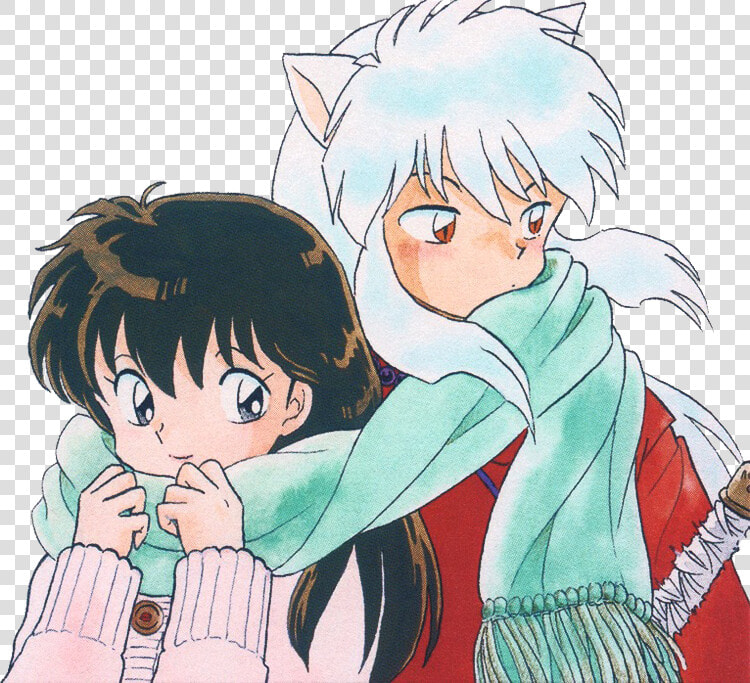 Inuyasha And Kagome Scarf  HD Png DownloadTransparent PNG