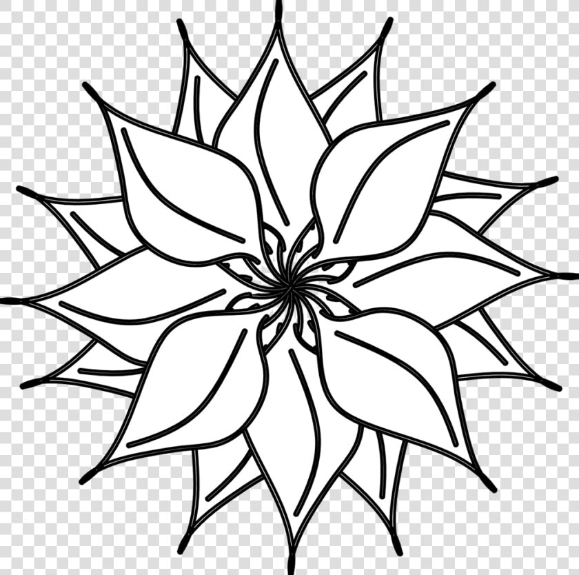 Cute Bouquet Png Black White   3d Flower Black And White Clipart  Transparent PngTransparent PNG