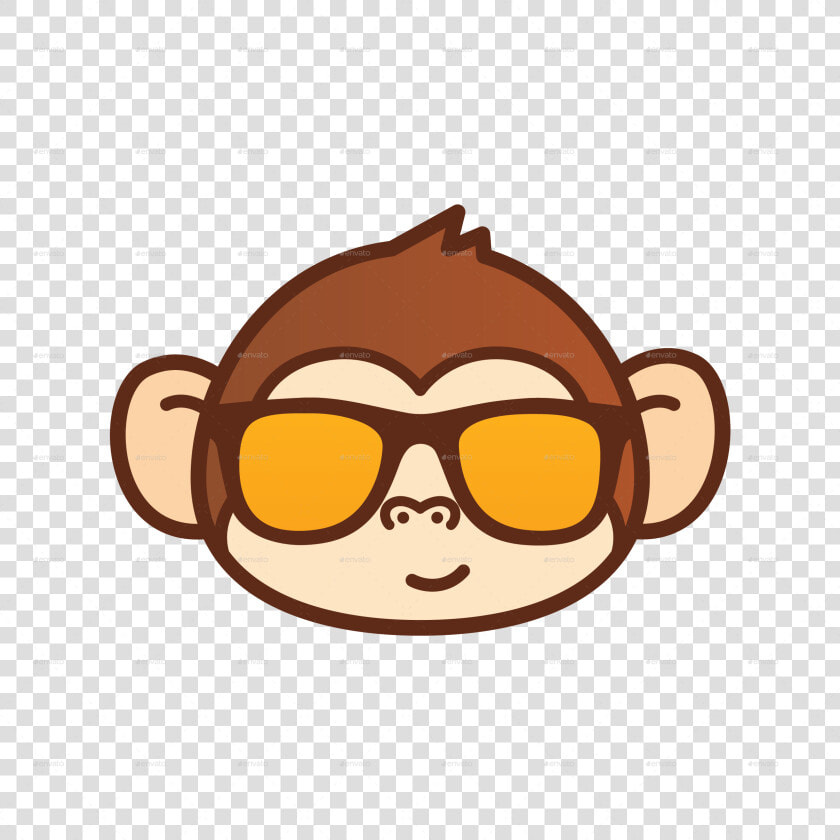 Transparent Cartoon Monkey Png   Cute Monkey Cartoon Face  Png DownloadTransparent PNG