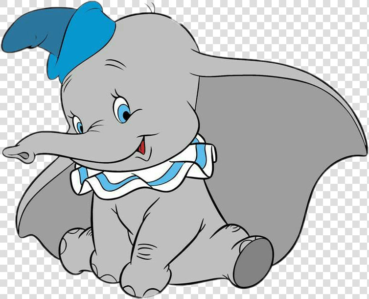  dumbo  elephant  cartoon  disney  blue white   Dumbo Disney  HD Png DownloadTransparent PNG