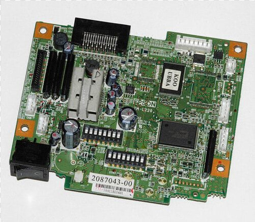 Epson Tm u220b Main Circuit Board   Microcontroller  HD Png DownloadTransparent PNG