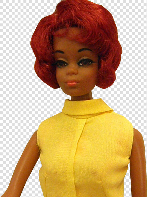 1968 Barbie Doll Friend Twist And Turn Christie   Black Barbie Doll Red Hair  HD Png DownloadTransparent PNG