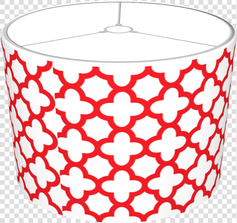 Red Quatrefoil Pattern   Lampshade  HD Png DownloadTransparent PNG