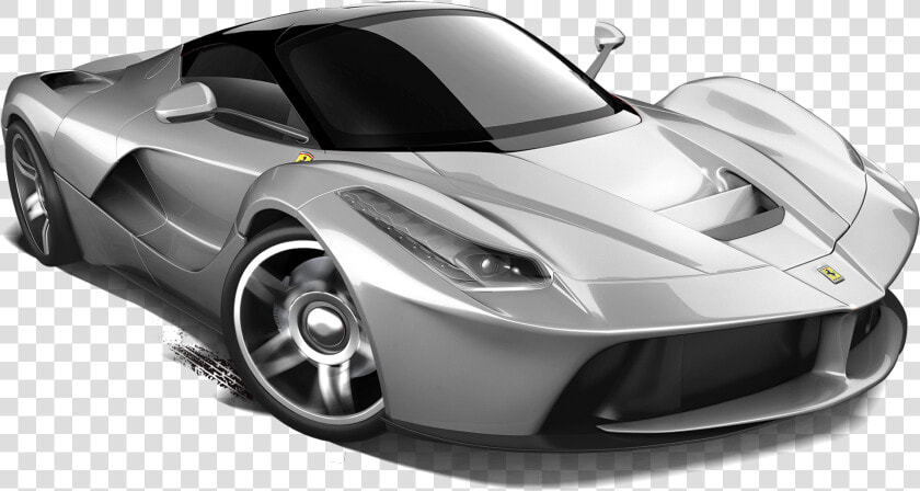 Toy Die cast Car Laferrari Sports Hot Wheels Clipart   White Hot Wheels Png  Transparent PngTransparent PNG