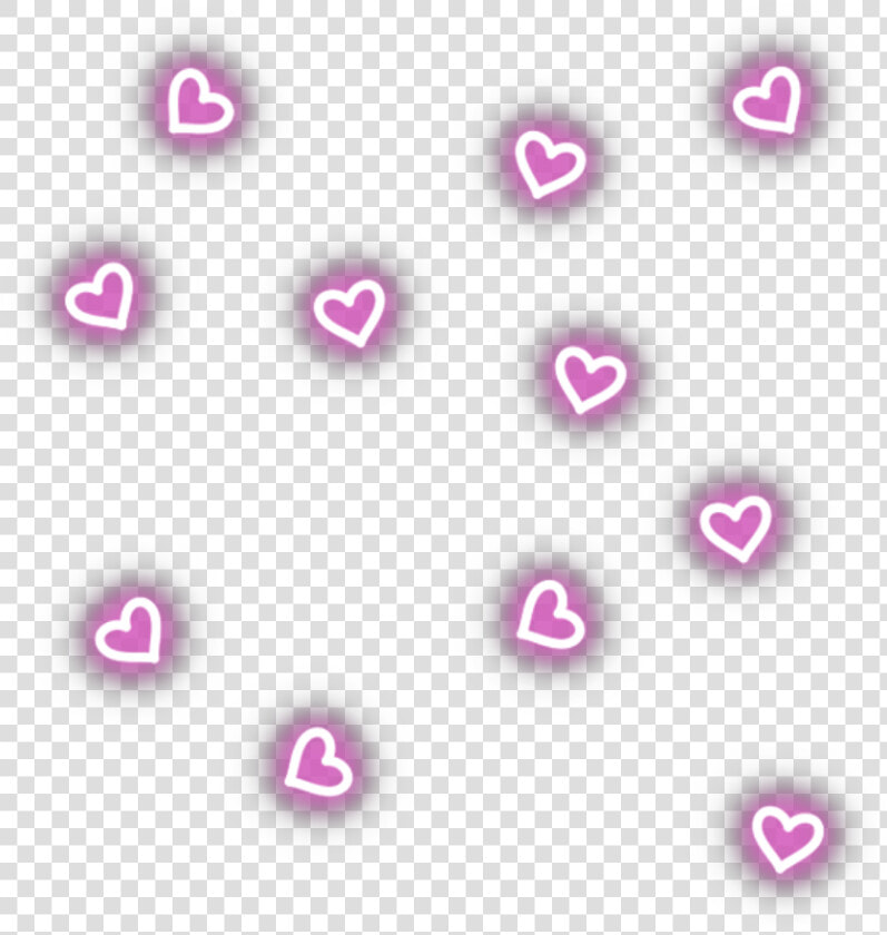  neon  neoneffect  effect  heart  neonheart  hearts   Stickers Picsart  HD Png DownloadTransparent PNG