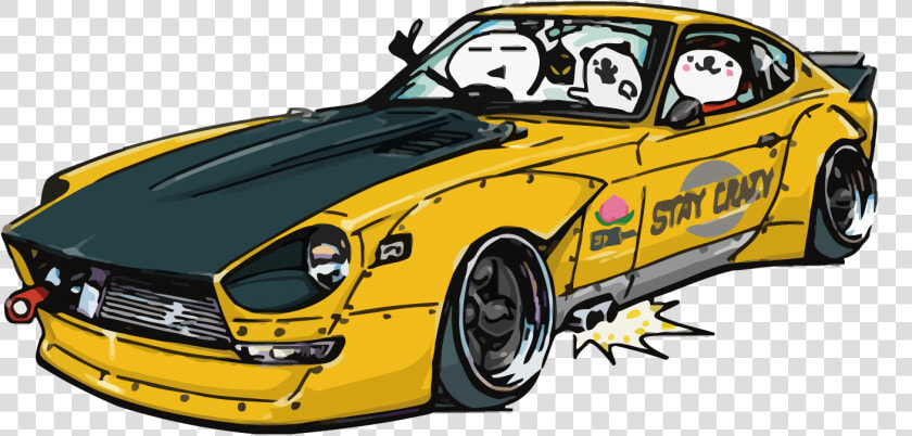 Crazy Car Art 240z  HD Png DownloadTransparent PNG