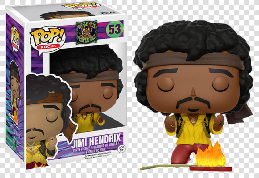 Jimi Hendrix Monterey Us Exclusive Pop Vinyl Figure   Jimi Hendrix Burning Guitar Pop  HD Png DownloadTransparent PNG