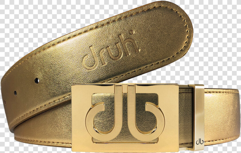 Gold Plain Leather Texture Belt With Buckle   Belt  HD Png DownloadTransparent PNG