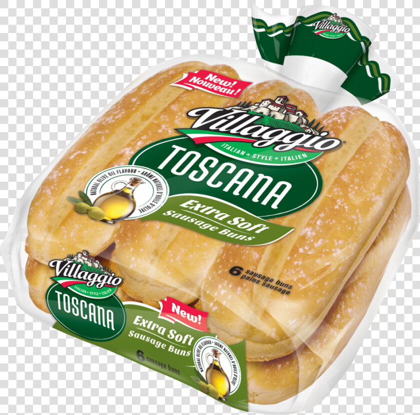 Villaggio® Toscana Extra Soft Sausage Buns   Villaggio Hot Dog Buns  HD Png DownloadTransparent PNG