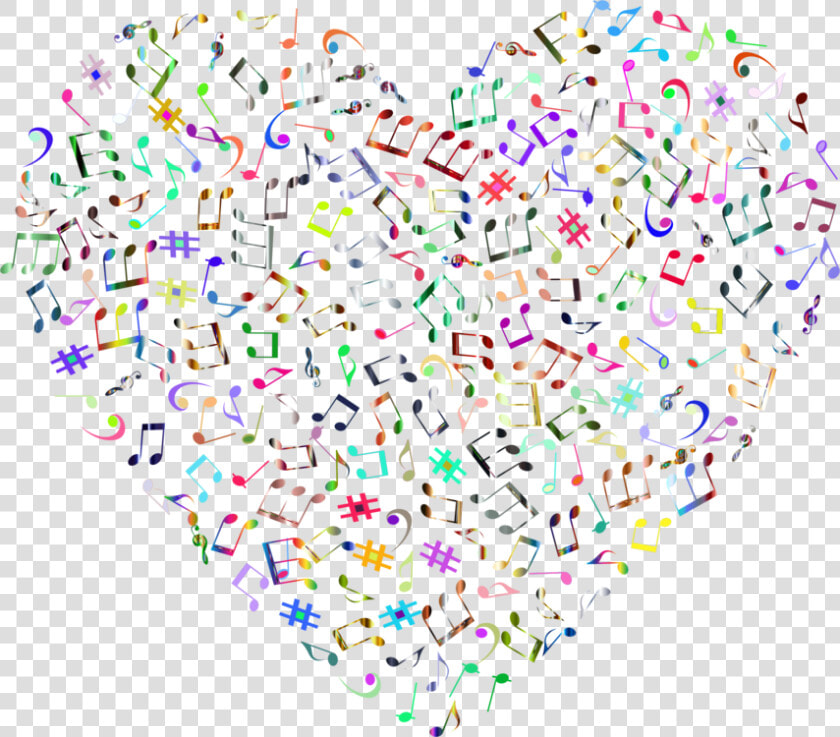 Clip Art Musical Note Theatre Art   Music Note Heart Svg  HD Png DownloadTransparent PNG