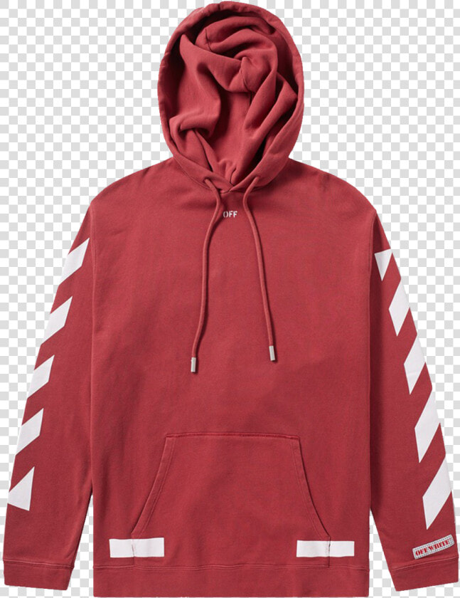 Off White Logo   Off White Hoodie Red  HD Png DownloadTransparent PNG