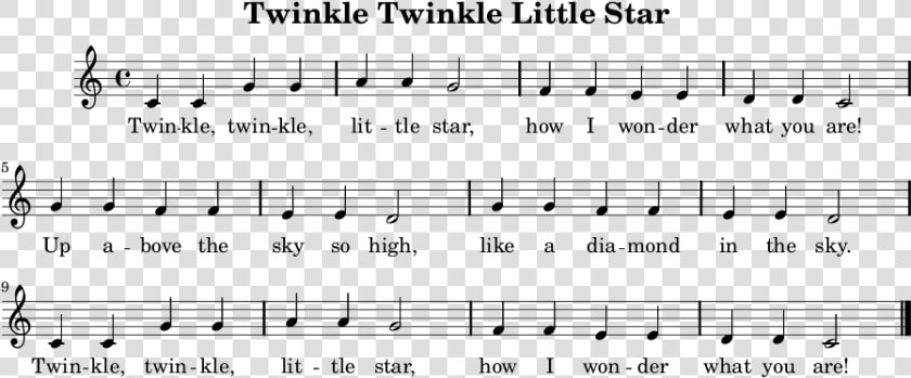 Twinkle Twinkle Sheet Music   Free Violin Sheet Music Twinkle Twinkle Little Star  HD Png DownloadTransparent PNG