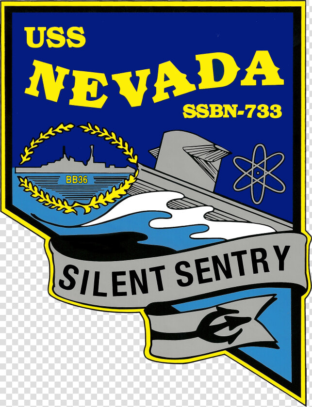 Uss Nevada Ssbn 733 Coa   Uss Nevada Ssbn 733 Crest  HD Png DownloadTransparent PNG