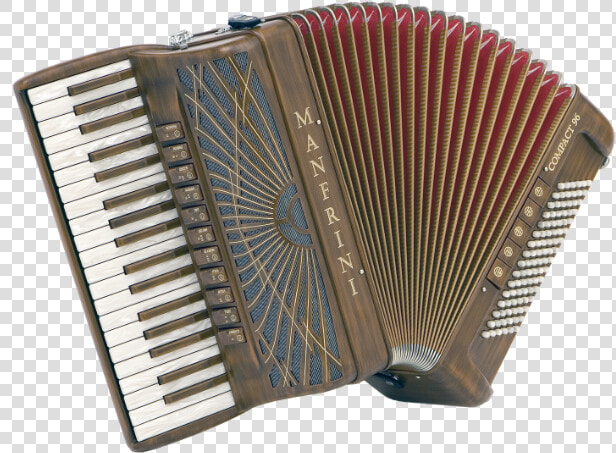 New Manfrini Artisan Piano Accordion With Painted Wood   Scandalli 120 Bass Accordion  HD Png DownloadTransparent PNG