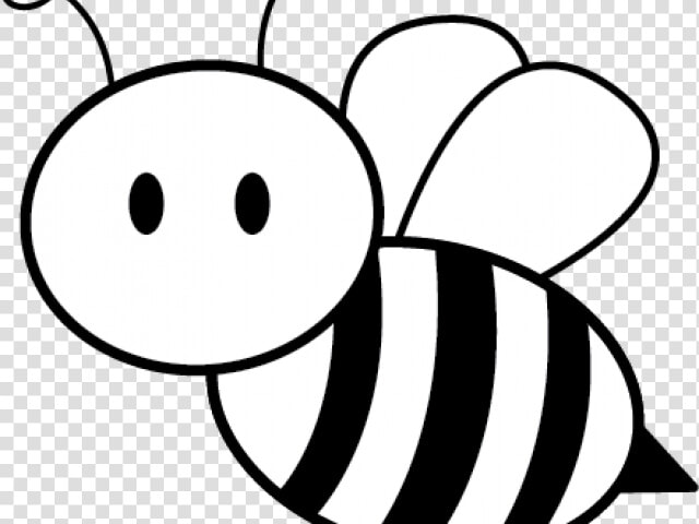 Honey Bee Black And White   Honey Bee Image Black And White  HD Png DownloadTransparent PNG