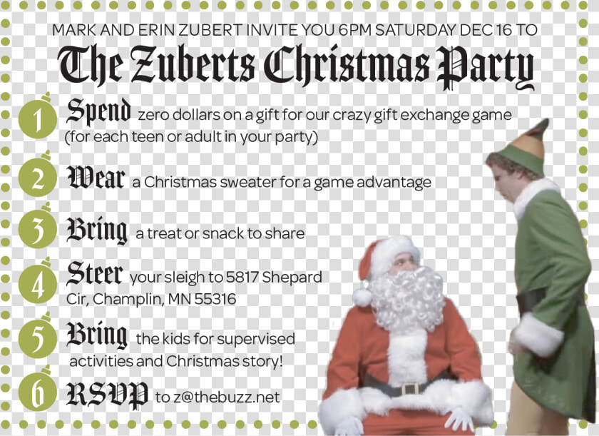 5th Annual Zubert S Christmas Party  HD Png DownloadTransparent PNG