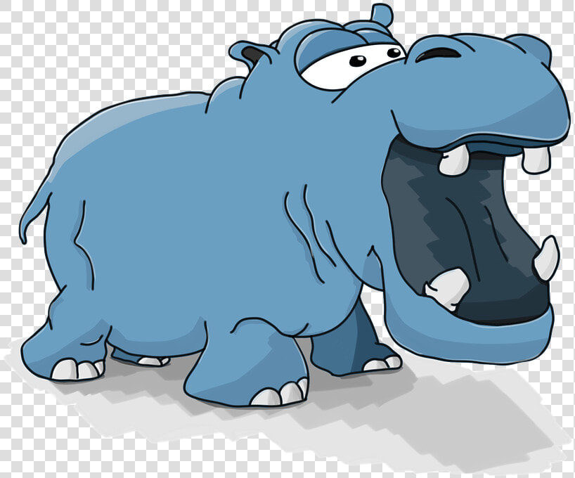 Hippo  Cartoon  Cute  Animal  Dangerous Animal  Fauna  HD Png DownloadTransparent PNG