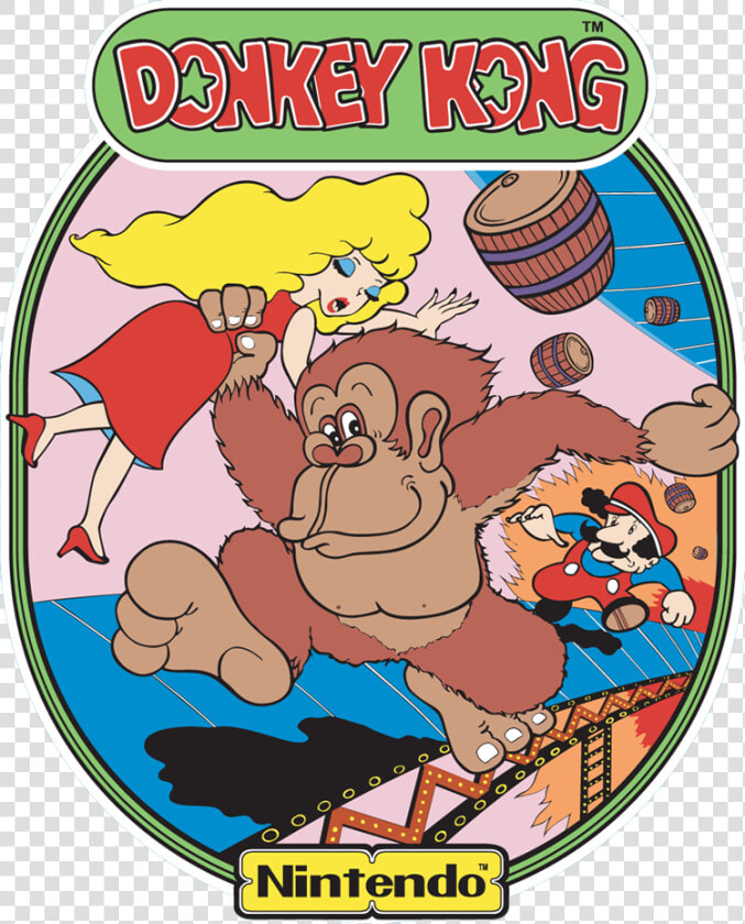 Arcade Side Art   Donkey Kong Arcade Mario  HD Png DownloadTransparent PNG