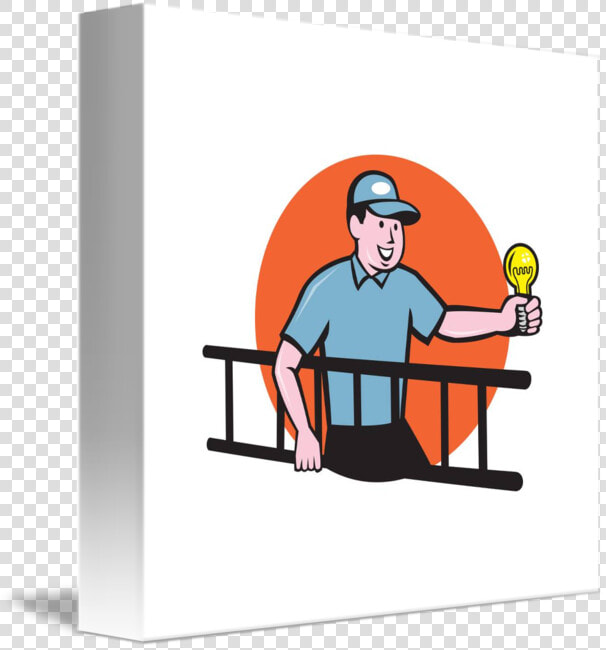 Table Clip Cartoon Circle   Electrician With Cartoon  HD Png DownloadTransparent PNG