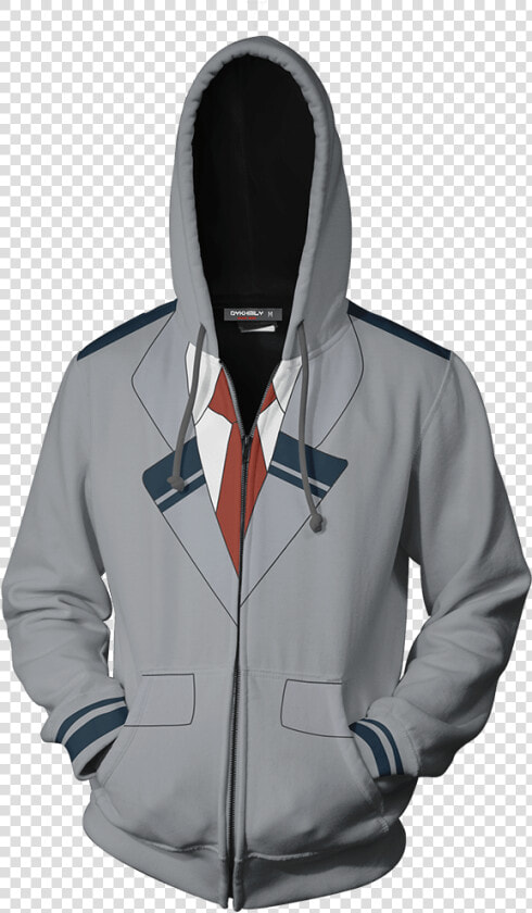 Anime Boku No Hero Academia Fan Zip Up Hoodie Fullprinted   Grey Playstation Hoodie  HD Png DownloadTransparent PNG