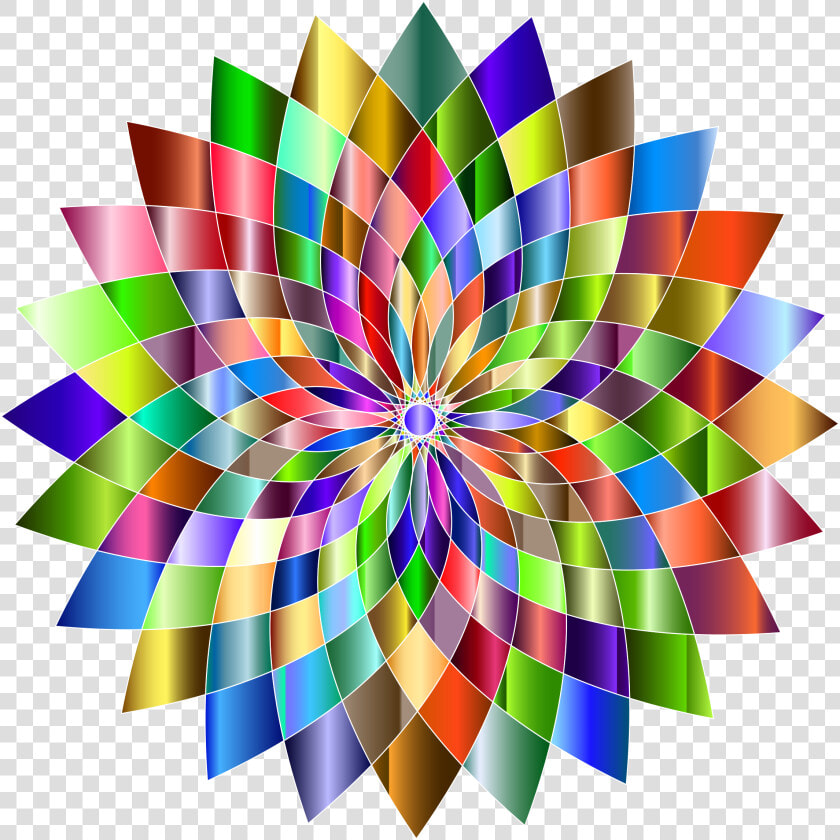 Prismatic Abstract Flower Line Art Ii 6 Clip Arts   Portable Network Graphics  HD Png DownloadTransparent PNG