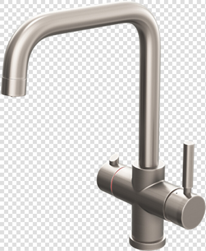 Brushed Nickel Contemporary Square Bend Instant Boiling   Tap  HD Png DownloadTransparent PNG