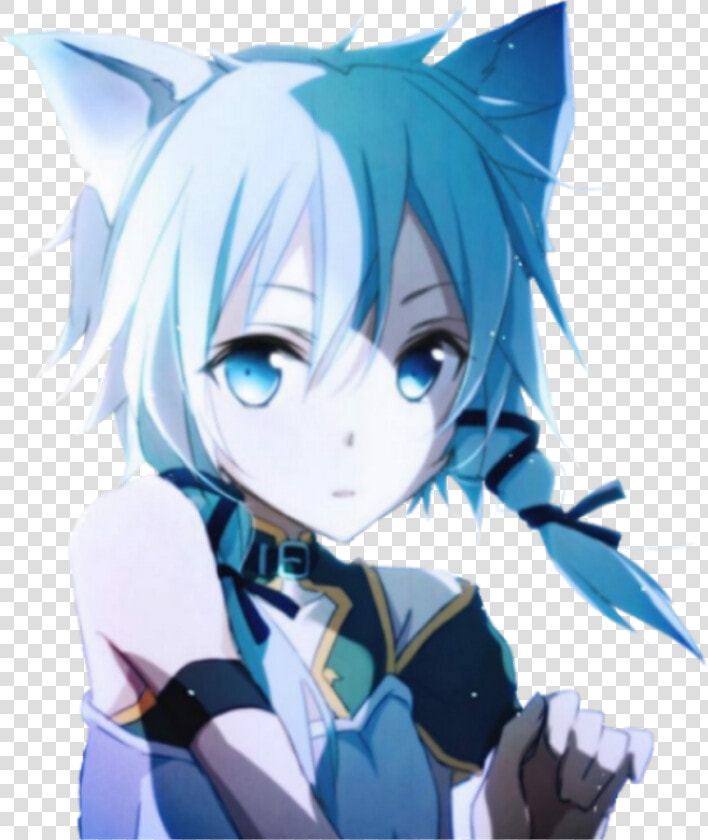 Sword Art Online 2 Sinon Cat   Png Download   Аниме Девчонки  Transparent PngTransparent PNG