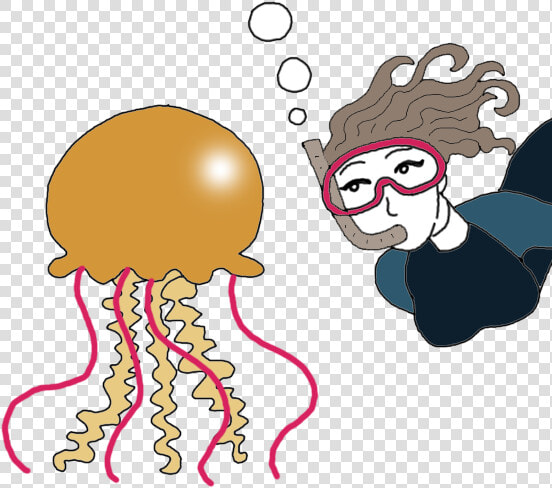 Jellyfish   Scary Cartoon Jellyfish  HD Png DownloadTransparent PNG