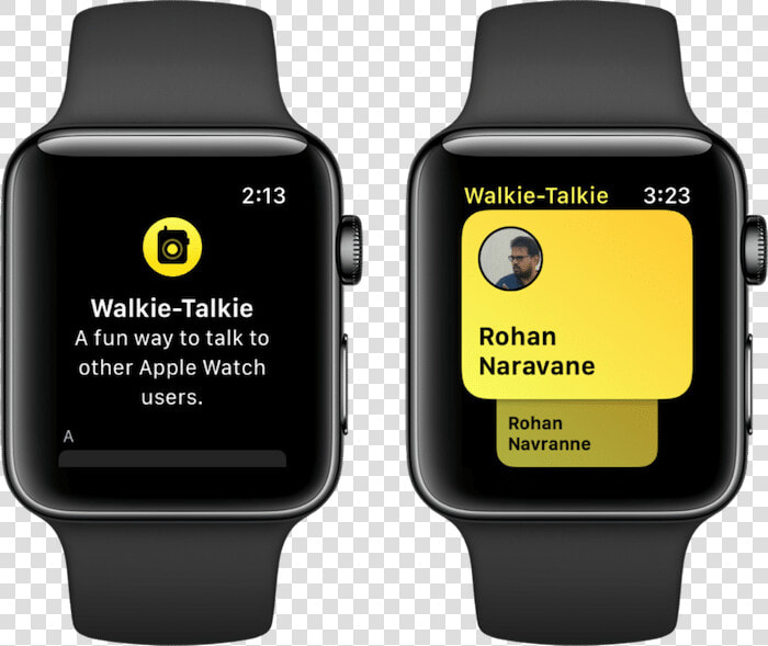 Apple Watch Walkie Talkie App Watchos   Walkie Talkie App Iwatch  HD Png DownloadTransparent PNG