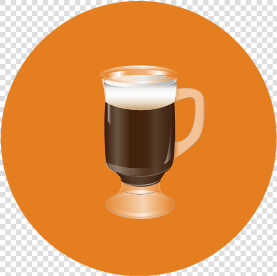 Irish Coffee Icon First Shot Coffee Lovers Graphic   Irish Coffee  HD Png DownloadTransparent PNG