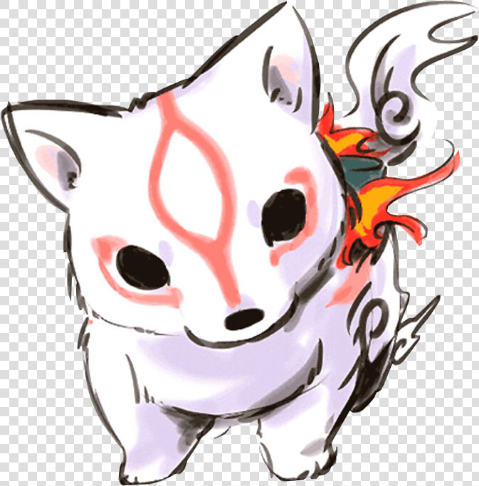 Chien  Amaterasu  And Feu Image   Okami Amaterasu  HD Png DownloadTransparent PNG