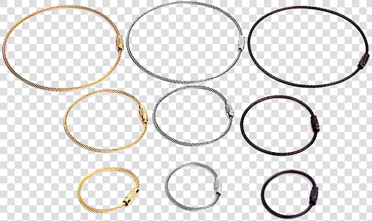 Musri Wire Circle Keychain Wire Rope Stainless Steel   Circle  HD Png DownloadTransparent PNG