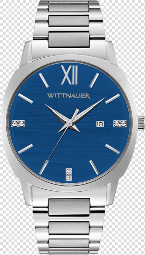 Wittnauer Men S Monserrat Stainless Steel Watch With   Vincero Watches Steel  HD Png DownloadTransparent PNG