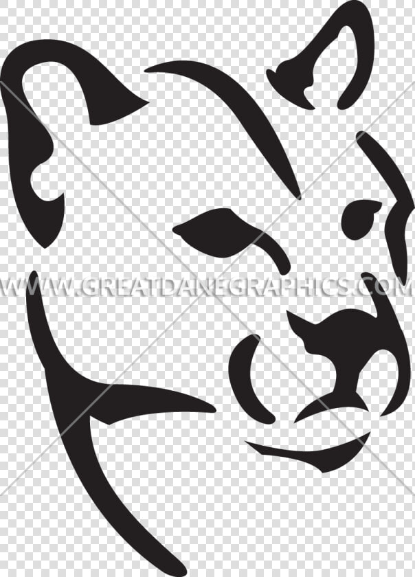 Mountain Clipart Silhouette   Mountain Lion Clip Art Black And White  HD Png DownloadTransparent PNG