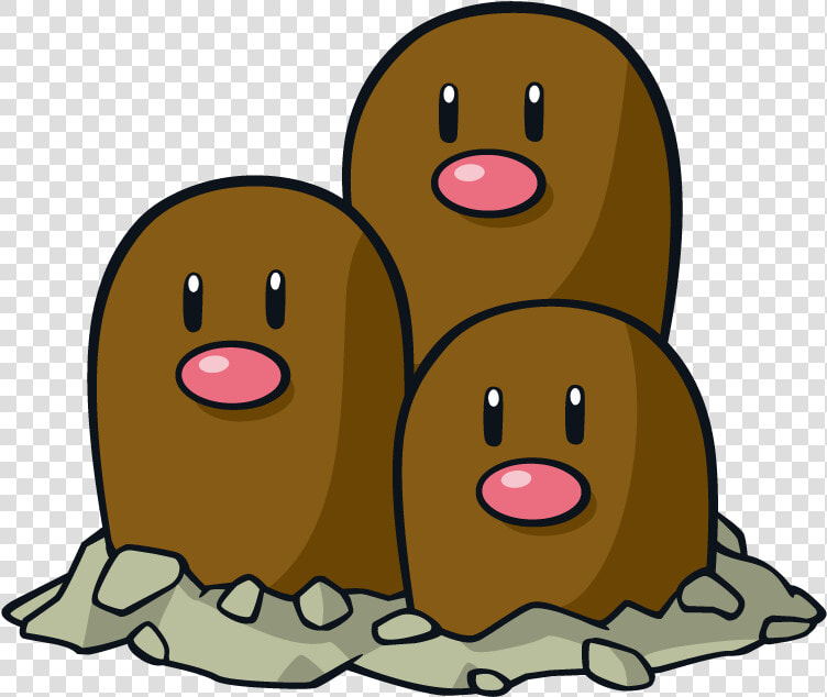 Dugtrio Pokemon Character Vector Art   Dugtrio Png  Transparent PngTransparent PNG