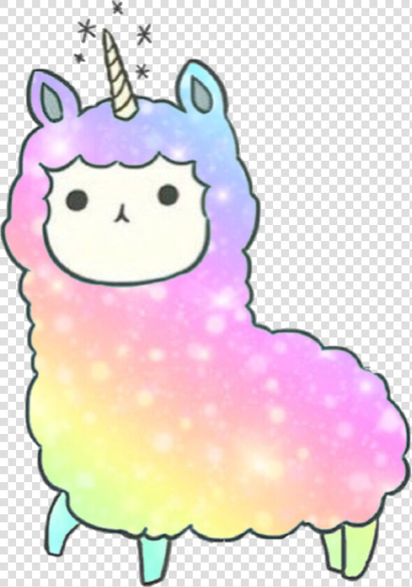  kawaii  llama  llamacorn Dedicated To  kandygamergirl   Kawaii Unicorn Colouring Pages  HD Png DownloadTransparent PNG