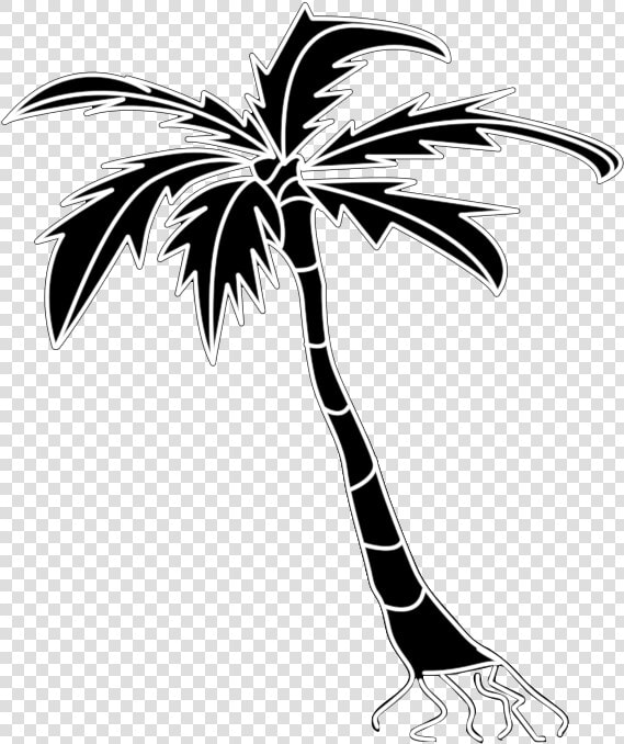 Palm Tree Silhouette Clipart   Borassus Flabellifer  HD Png DownloadTransparent PNG