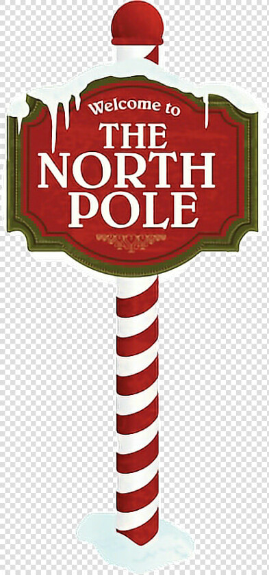 North Pole Clipart Scenery   North Pole Sign Santa  HD Png DownloadTransparent PNG