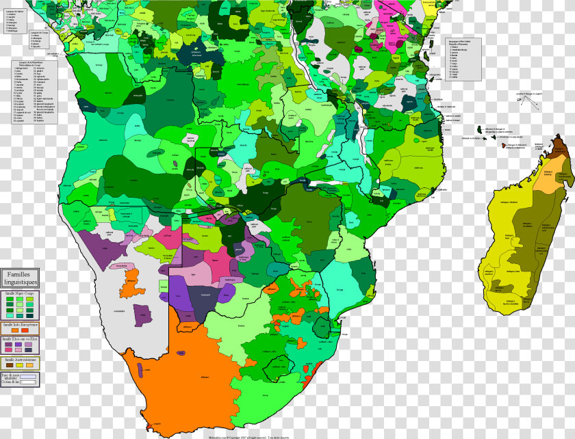 Xmaps For Africa Languages In Southern Africa Maps   Southern Africa Language Map  HD Png DownloadTransparent PNG