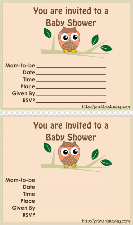 Free Printable Owl Baby Shower Invitations   Party  HD Png DownloadTransparent PNG