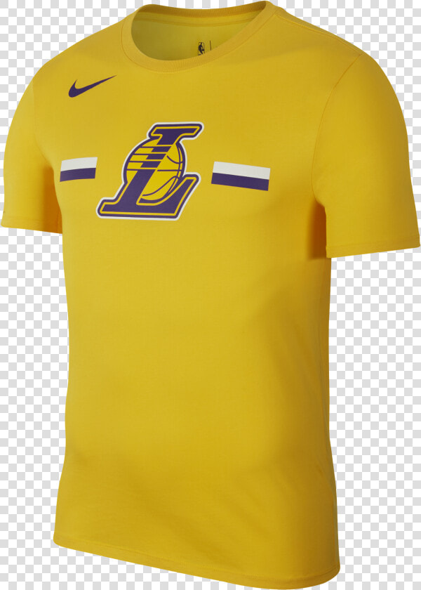 Nike Nba Los Angeles Lakers Logo Dry Tee   Michigan Football Shirt  HD Png DownloadTransparent PNG