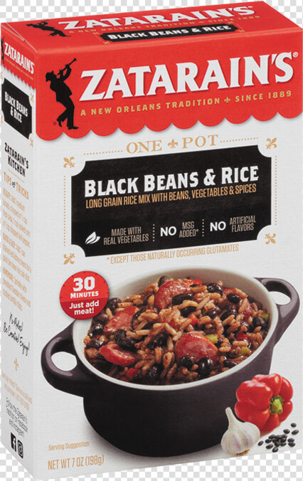 Black Beans  amp  Rice Dinner Mix   Zatarain  39 s Dirty Rice  HD Png DownloadTransparent PNG