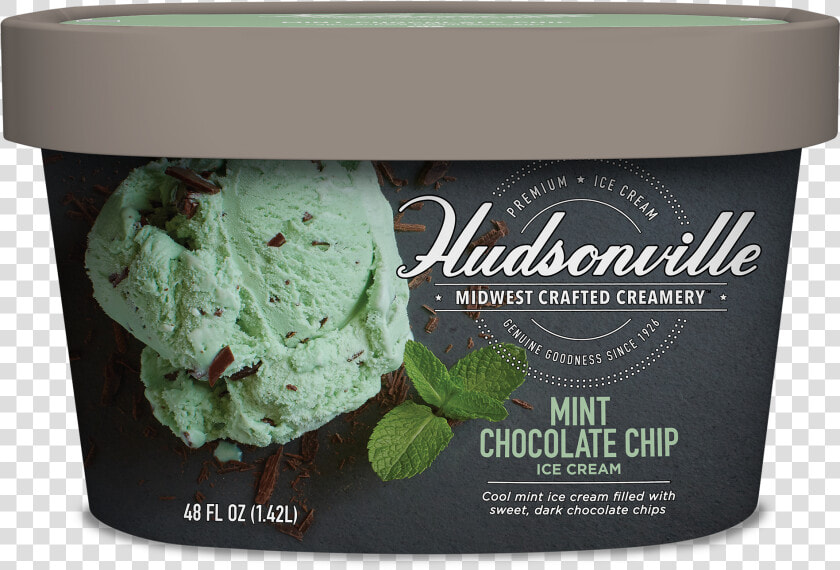 Mint Chocolate Chip Carton   Hudsonville Ice Cream Bananas Foster  HD Png DownloadTransparent PNG