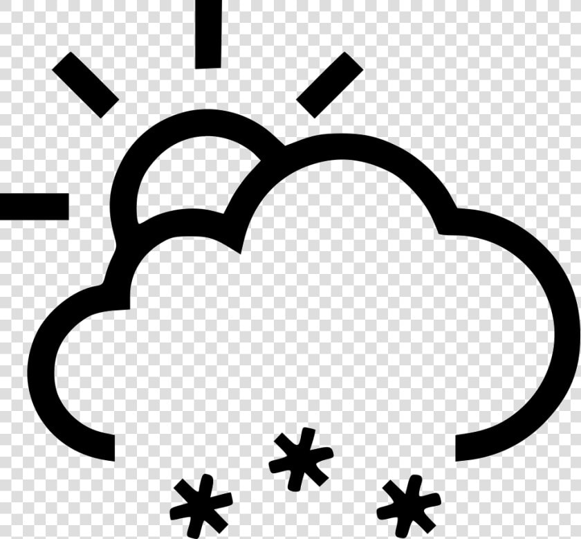 Partial Sun Snow   Sun And Rain Clip Art  HD Png DownloadTransparent PNG