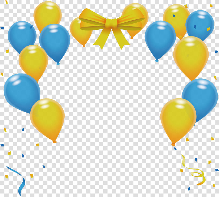 Balloon Party Transprent   Blue And Yellow Balloons Png  Transparent PngTransparent PNG