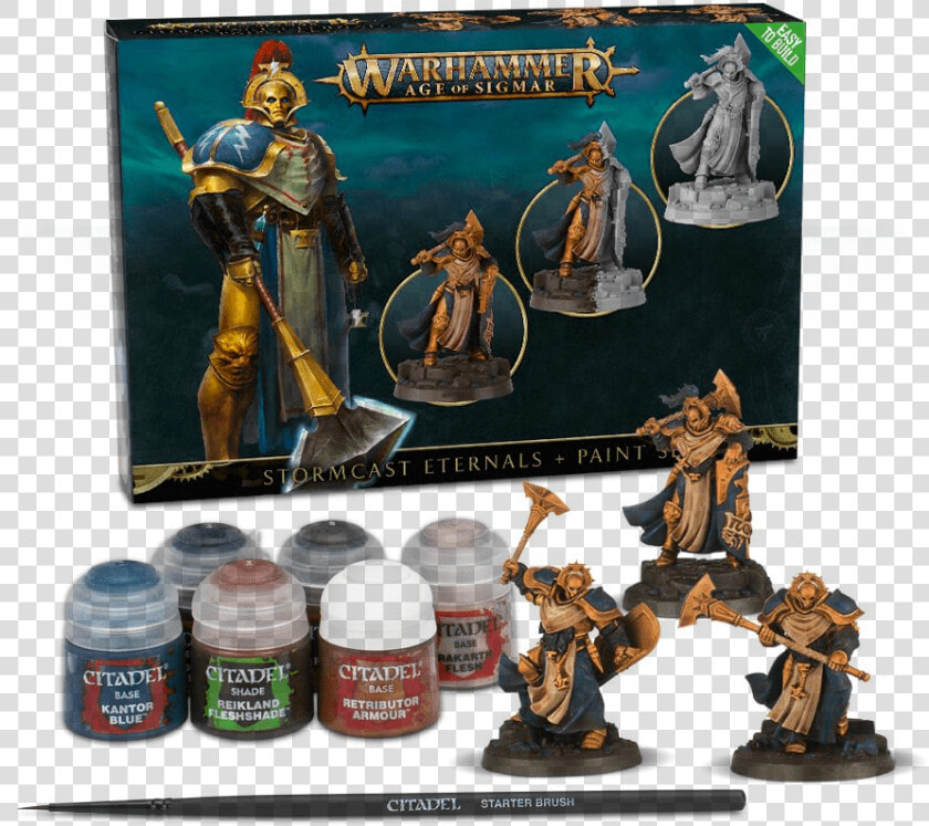 Warhammer Age Of Sigmar Stormcast Eternals Paint Set  HD Png DownloadTransparent PNG