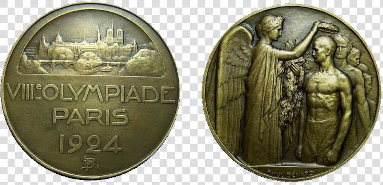 Paris Summer Olympics Participation Medal   Paris 1924 Olympics Medal  HD Png DownloadTransparent PNG