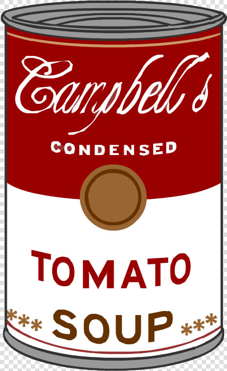 Pop Art Campbell  39 s Tomato Soup  HD Png DownloadTransparent PNG