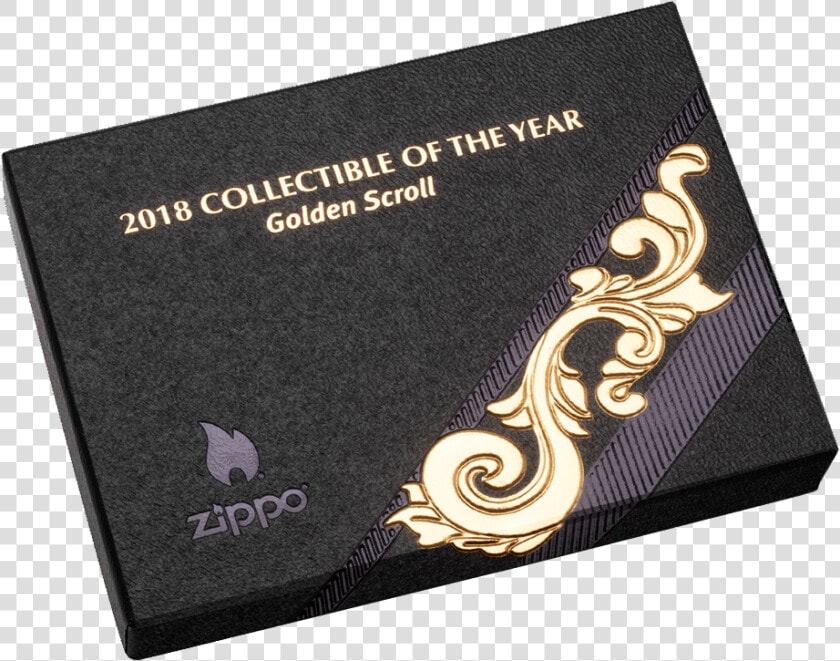 2018 Collectible Of The Year Lighter Packaging   Zippo 2018 Lighter Of The Year Gold  HD Png DownloadTransparent PNG