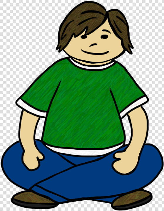 Clip Art By Carrie   Cross Legged Sitting Cartoon  HD Png DownloadTransparent PNG